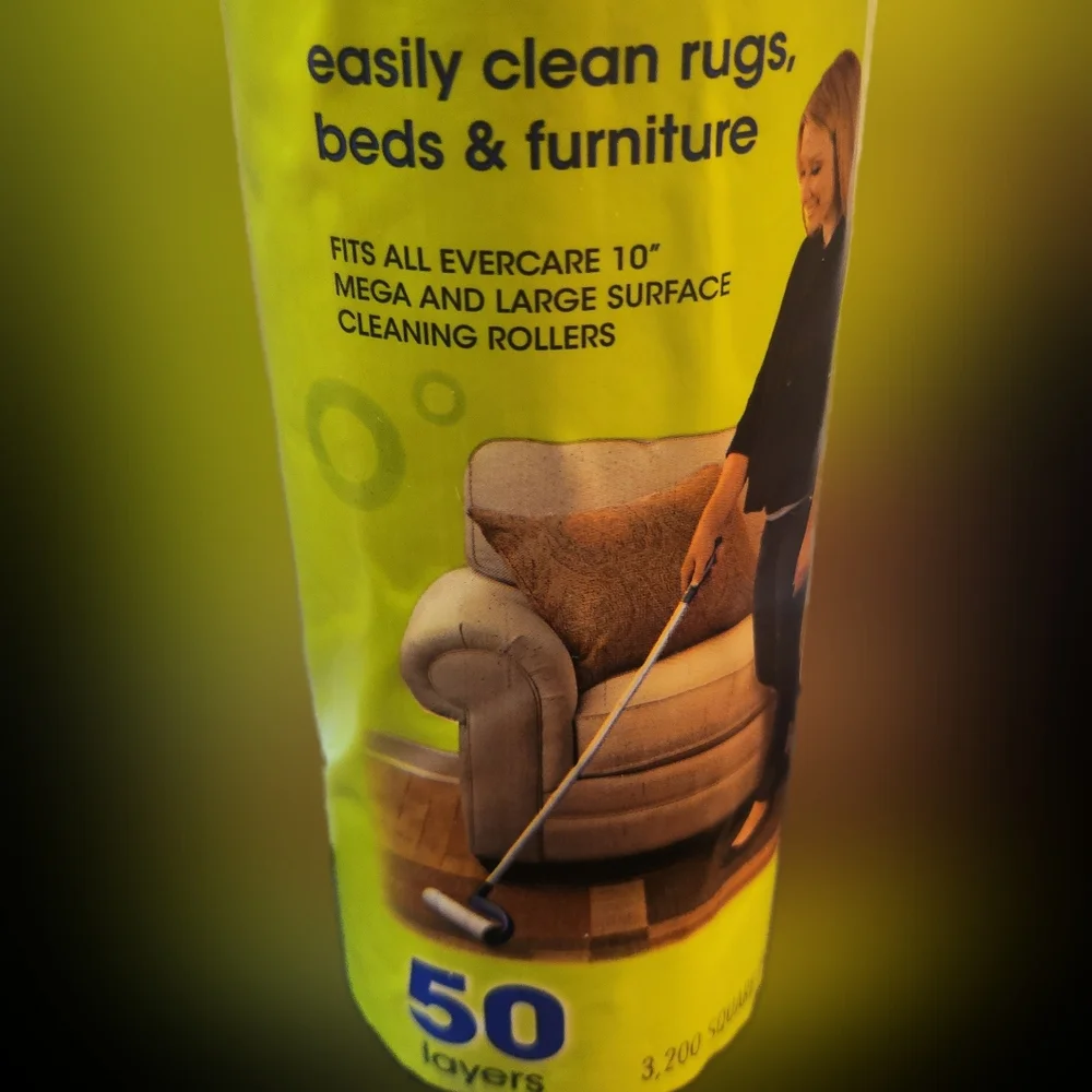 Evercare Large Surface Mega Pet Lint Roller Refill 50 Layers 10